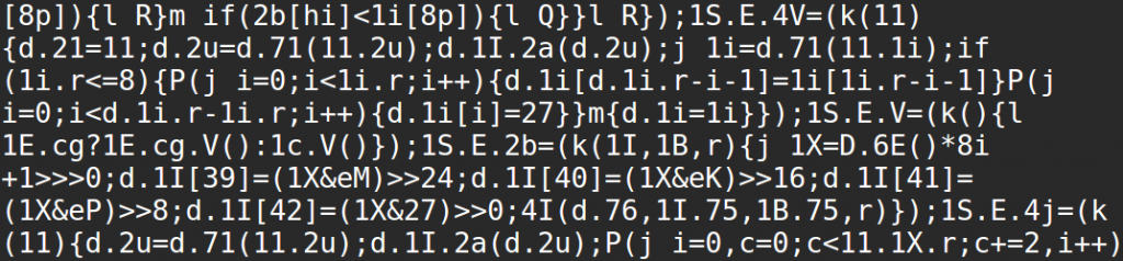 Obfuscated js